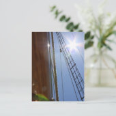 Sonne auf den Segeln Postkarte (Stehend Vorderseite)
