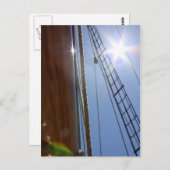 Sonne auf den Segeln Postkarte (Vorne/Hinten)