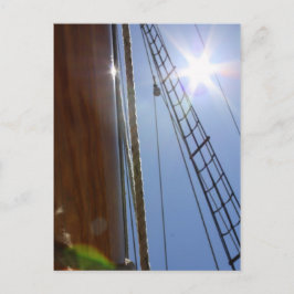 Sonne auf den Segeln Postkarte