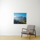 Sonne auf Pferden am See Fusine, Italien Wandteppich (Beispiel (Horizontal))