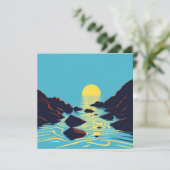 Sonne auf Wasser (Stehend Vorderseite)