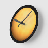 Sonne aus dem Weltall Runde Wanduhr (Winkel)
