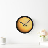 Sonne aus dem Weltall Runde Wanduhr (Zuhause)