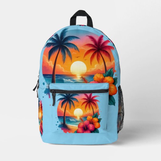 Sonne bedruckter rucksack (Vorderseite)