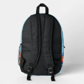 Sonne bedruckter rucksack (Rückseite)