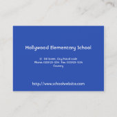 Sonne, blau visitenkarte (Rückseite)