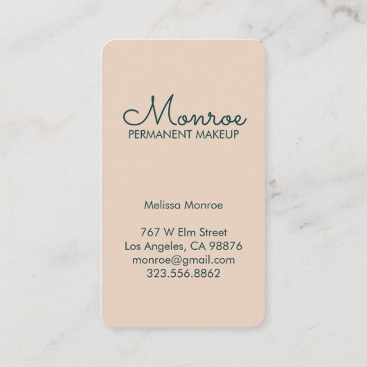 Sonne & Blumen Reben Eleganter Illustrierter Sands Visitenkarte (Rückseite)