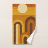 Sonne & Bögen Mid-Century-Modern geometrisches Des Badhandtuch Set (Handtuch)
