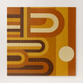 Sonne & Bögen Mid-Century-Modern geometrisches Des Puzzle (Horizontal)