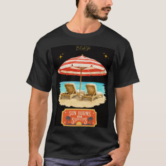 Sonne brennt Sommer Strand T-Shirt