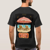 Sonne brennt Sommer Strand T-Shirt (Rückseite)
