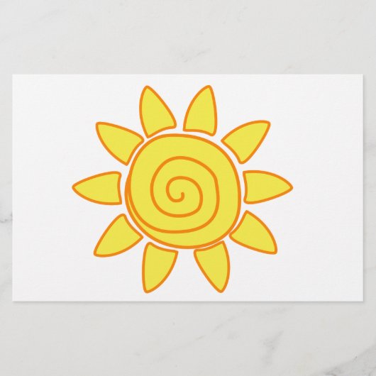 Sonne Briefpapier (Vorderseite)