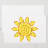 Sonne Briefpapier (Vorne/Hinten)