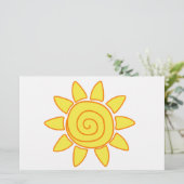 Sonne Briefpapier (Stehend Vorderseite)
