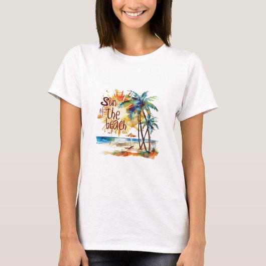 Sonne des Strandes T-Shirt (Vorderseite)