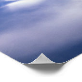 Sonne, die durch Wolken strahlt Poster (Ecke)