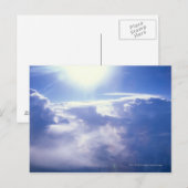 Sonne, die durch Wolken strahlt Postkarte (Vorne/Hinten)