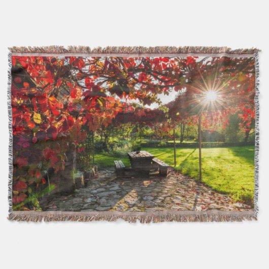 Sonne durch Herbstblätter, Kroatien Decke (Vorderseite)
