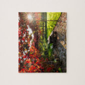 Sonne durch Herbstblätter, Kroatien Puzzle (Vertikal)
