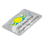 Sonne durchquert Sturmwolken Magnet (Linke Seite)