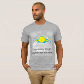 Sonne durchquert Sturmwolken T-Shirt (Vorne ganz)