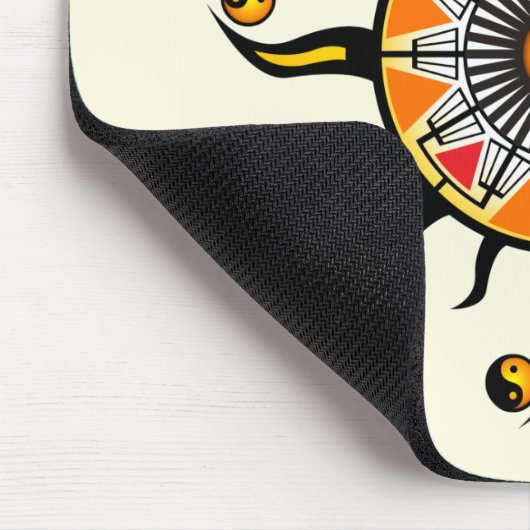 Sonne eines Korbes Mousepad (Ecke)