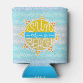 Sonne eines Niedlichen Sommers Küste Nautic Custom Dosenkühler (Rückseite)