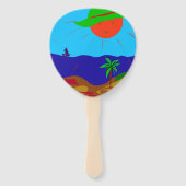 Sonne Fächer (Rückseite)