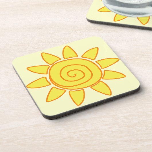 Sonne Getränkeuntersetzer (Linke Seite)