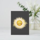 Sonne glückliches Gesicht Postkarte (Stehend Vorderseite)