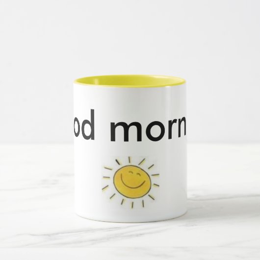 Sonne, guter Morgen Tasse (Zentrum)
