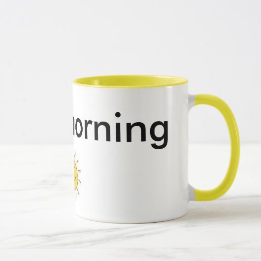 Sonne, guter Morgen Tasse (Rechts)