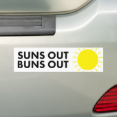 Sonne-heraus Brötchen heraus Autoaufkleber (Auf Auto)