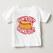 Sonne-heraus Brötchen heraus Baby T-shirt (Vorderseite)