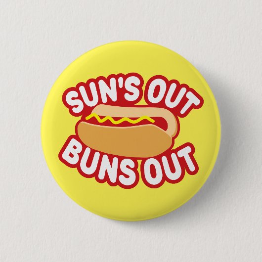 Sonne-heraus Brötchen heraus Button (Vorderseite)