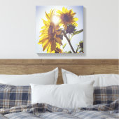 Sonne hinter den Sonnenblumen Leinwanddruck (Insitu (Schlafzimmer))