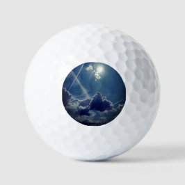 Sonne hinter den Wolken Golfball