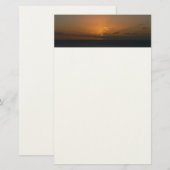 Sonne hinter Wolken II Seascape Briefpapier (Vorne/Hinten)