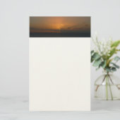 Sonne hinter Wolken II Seascape Briefpapier (Stehend Vorderseite)