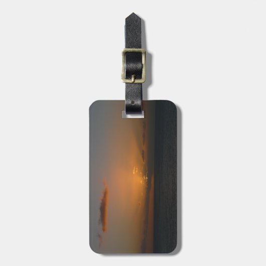 Sonne hinter Wolken II Seascape Gepäckanhänger (Vorderseite vertikal)