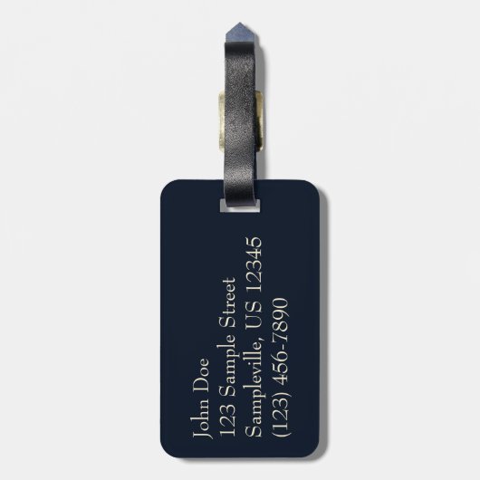 Sonne hinter Wolken II Seascape Gepäckanhänger (Rückseite vertikal)