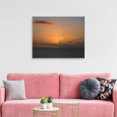 Sonne hinter Wolken II Seascape Leinwanddruck (Insitu (Wohnzimmer))