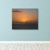 Sonne hinter Wolken II Seascape Leinwanddruck (Insitu (Holzboden))