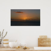 Sonne hinter Wolken II Seascape Poster (Küche)