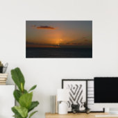 Sonne hinter Wolken II Seascape Poster (Heimbüro)