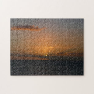 Sonne hinter Wolken II Seascape Puzzle