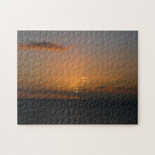 Sonne hinter Wolken II Seascape Puzzle (Horizontal)