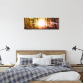 Sonne im Herbstwald Leinwanddruck (Insitu (Schlafzimmer))
