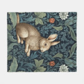 Sonne im Jugendstil des Waldes Fleecedecke (Vorderseite (Horizontal))