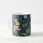 Sonne im Jugendstil des Waldes Kaffeetasse (Vorderseite Links)